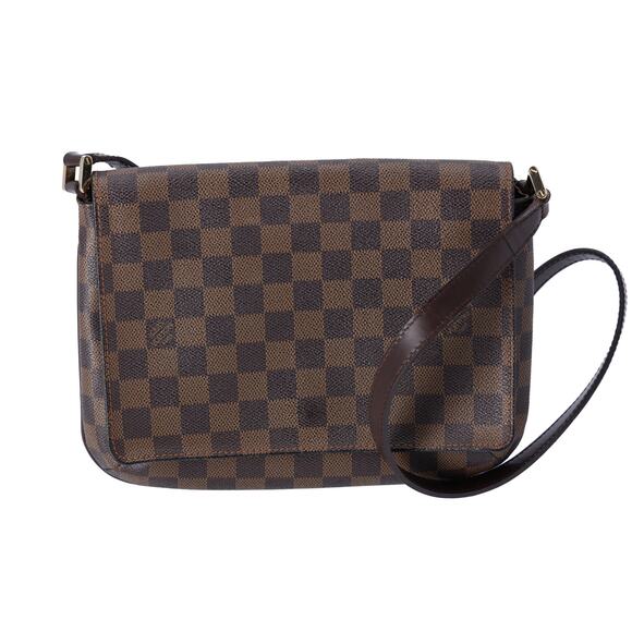 Louis Vuitton Musette Tango Long Strap Shoulder Bag N51301 Damier Ebene - Picture 1 of 6